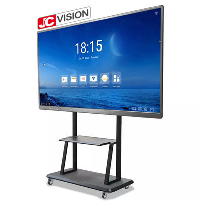 JCVISION 75 اینچ پروژکتور صفحه سفید تعاملی صفحه سفید دیجیتال برای آموزش