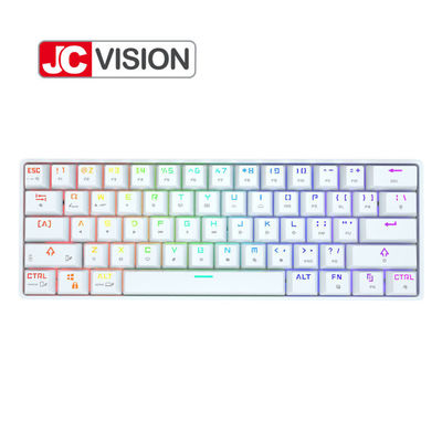 ۶۰٪ صفحه کلید مکانیکی غشا ۶۱ کلید مینی ABS Case RGB Hot Swap