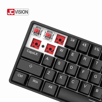 ۶۰٪ صفحه کلید مکانیکی غشا ۶۱ کلید مینی ABS Case RGB Hot Swap