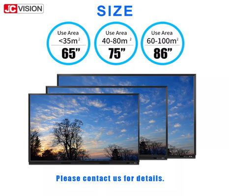 Jcvision نوشتن هوشمند هیئت مدیره سفید تعاملی راه حل آموزشی و کنفرانس