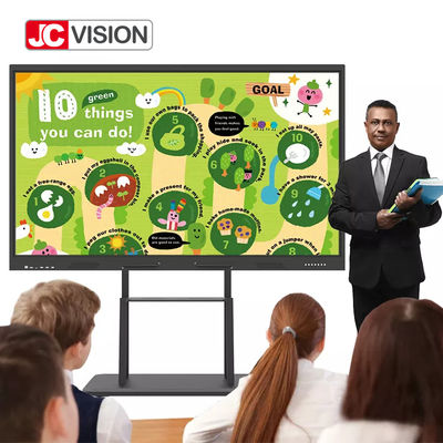 تخته آموزشی هوشمند فوق العاده 4K JCVISION 55 - 110 اینچی 4 + 64 گیگابایت اندروید 11.0
