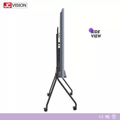 تخته سفید تعاملی LCD نقره ای 4k، i7، رم 4 گیگابایت، 20 نقطه لمسی برای آموزش کلاس / کنفرانس
