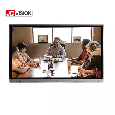 JCVISION کلاس تدریس هیئت مدیره سفید تعاملی 55 - 98 اینچ IR چند لمسی اندروید 11.0