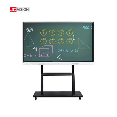 تخته سفید تعاملی هوشمند 65 اینچی JCVISION با 20 نقطه لمسی، مانیتور لمسی چندگانه IR