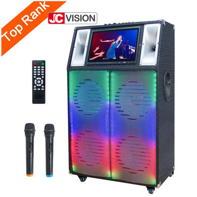 JCVISION ABS پلاستیکی در خارج از منزل بلوتوث اسپیکر وائی فائی با صفحه نمایش لمسی