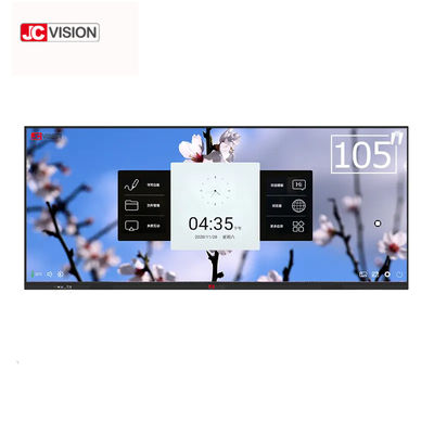 تخته هوشمند تعاملی 105 اینچی JCVISION با قابلیت لمس IR برای آموزش در کلاس