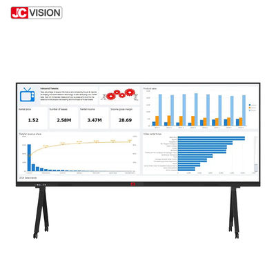 تخته هوشمند لمسی مادون قرمز 105 اینچی JCVISION با سیستم عامل اندروید 11، تخته تعاملی