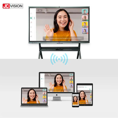 صفحه نمایش لمسی هوشمند تعاملی آموزشی JCVISION با صفحه تخت 98 اینچی