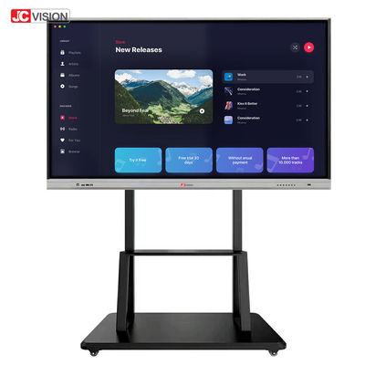 JCVISION 55 اینچ اندروید صفحه سفید هوشمند تعاملی برای آموزش تدریس کلاس درس
