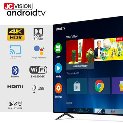 JCVISION 65 اینچ تلویزیون هوشمند نمایشگرهای دیجیتال داخلی با OSD چند زبان