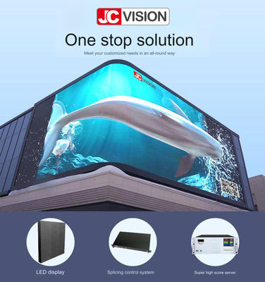 تبلیغات دیواری ال‌ای‌دی سه بعدی بدون نیاز به عینک سفارشی JCVISION برای مراکز خرید