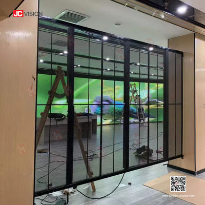 نمایشگر ویدئویی شیشه ای شفاف LED JCVISION با روشنایی بالا