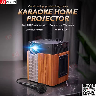پروژکتور DLP هوشمند Jcvision، مهمانی خانگی در فضای باز، اتاق کارائوکه، پروژکتور LED 1080P