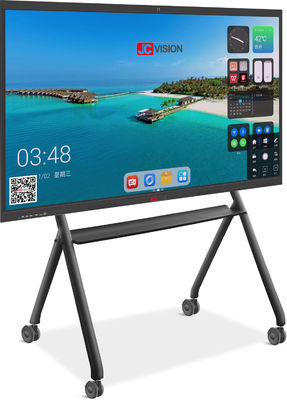 JCVISION 75 اینچ اندروید 13.0 پانل مسطح تعاملی 15W * 2 استریو LED Backlight