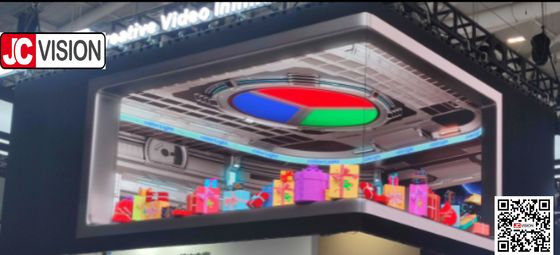 JCVISION 3D اثر LED صفحه نمایش صرفه جویی در انرژی LED تبلیغات سیگنال دیجیتال