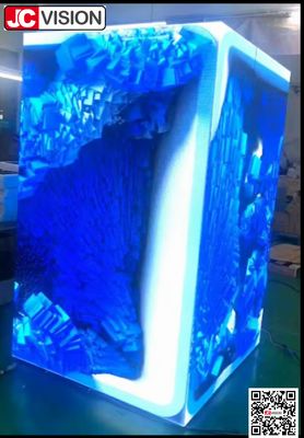 JCVISION 3D اثر LED صفحه نمایش صرفه جویی در انرژی LED تبلیغات سیگنال دیجیتال