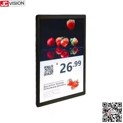 JCVISION 10.1 اینچ دو صفحه نمایش محصول برچسب قیمت الکترونیکی، علامت دیجیتال / صفحه نمایش لمسی