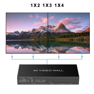 ویدئو 4K JCVISION ماتریس JCVISION Wall HDMI2.0 با ورودی 2 و خروجی 4 با خروجی ویدئو وال 2X2 خود تطبیقی خروجی صوتی چپ/راست
