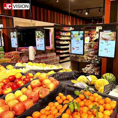 JCVISION آسان برای نصب صفحه نمایش سیگنال دیجیتال برچسب قفسه الکترونیکی صفحه نمایش LCD تکنولوژی TFT