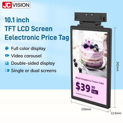 JCVISION آسان برای نصب صفحه نمایش سیگنال دیجیتال برچسب قفسه الکترونیکی صفحه نمایش LCD تکنولوژی TFT