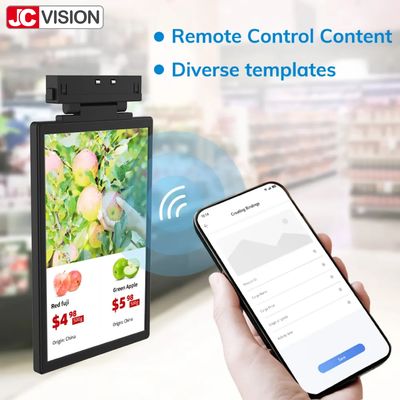 JCVISION آسان برای نصب صفحه نمایش سیگنال دیجیتال برچسب قفسه الکترونیکی صفحه نمایش LCD تکنولوژی TFT