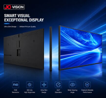 JCVision 55 اینچ صفحه نمایش دیجیتال داخلی ️ E-LED Backlit ، زاویه دید گسترده ، جعبه نور دیوار نصب شده برای خرده فروشی و مهمان نوازی (HD-352C)