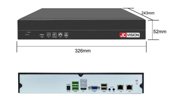 16 Channel 4K Network Digital Video Recorder Offering Dual HDD Storage Suitable for Comprehensive Security Monitoring