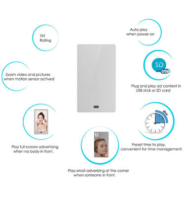 JCVISION DIY Smart Mirror نصب ديواري آينه جادويي هوشمند 32 اينچ 42 اينچ 55 اينچ