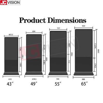 صفحه نمایش 8ms عمودی سیگنال دیجیتال صفحه نمایش تلویزیون LCD دیجیتال 8GB ROM