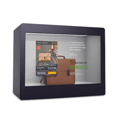 صفحه نمایش لمسی LCD شفاف تبلیغاتی، جعبه نمایشگر LCD شفاف 21.5 اینچی