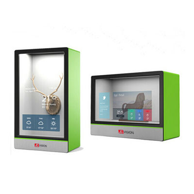 صفحه نمایش لمسی LCD شفاف تبلیغاتی، جعبه نمایشگر LCD شفاف 21.5 اینچی