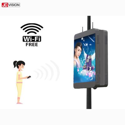 صفحه نمایش LED روشن در فضای باز P6 Wifi Digital Signage Smart Light Pole
