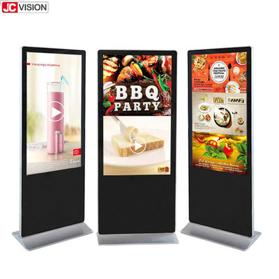 پخش کننده دیجیتال اندروید 65 اینچی، صفحه نمایش تبلیغاتی LCD ایستاده با زمان پاسخگویی 8 میلی‌ثانیه