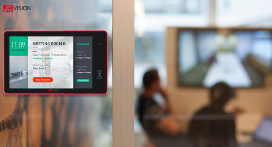 صفحه نمایش 10.1 اینچی POE اتاق جلسه IPS WiFi اندروید، برنامه ریز اتاق کنفرانس