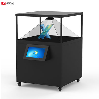 نمایشگر هولوگرافی سه بعدی هرمی با صفحه نمایش ال سی دی شفاف 360 درجه 80x80 سانتی متر