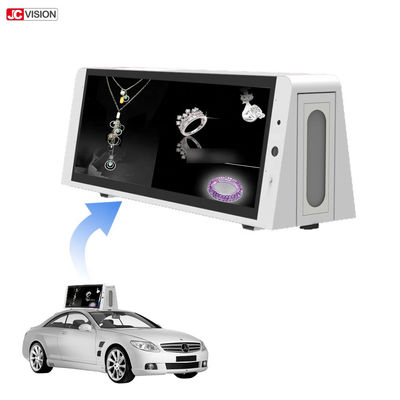 صفحه نمایش سی دیتالی در فضای باز سه طرفه P5 LCD 22 اینچ صفحه نمایش دیجیتال تاکسی بالا