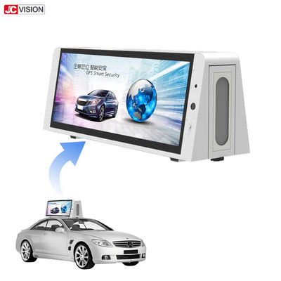 صفحه نمایش سی دیتالی در فضای باز سه طرفه P5 LCD 22 اینچ صفحه نمایش دیجیتال تاکسی بالا