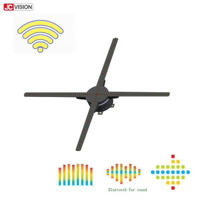 ميكرو 3D هولوگرام چرخان ليد، WIFI هولوگرام 3D پروژکتور 65 سانتي متر