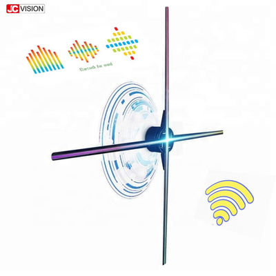 ميكرو 3D هولوگرام چرخان ليد، WIFI هولوگرام 3D پروژکتور 65 سانتي متر