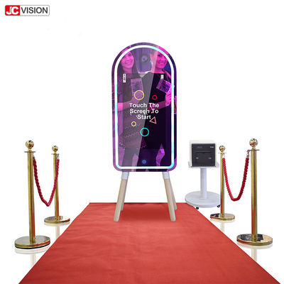 صفحه لمسی DIY Smart Mirror Smart Mirror Photo Booth کیوسک برای عروسی