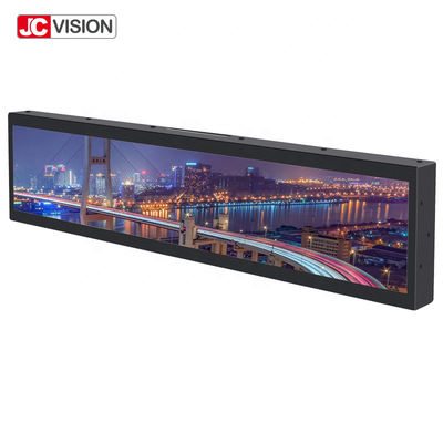 نمایشگر LCD میله ای کشیده شده با کنترل از راه دور 28 اینچی اندروید، پخش کننده تبلیغاتی LCD