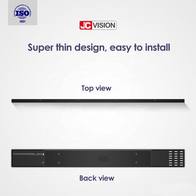 صفحه نمایش LCD با نوار کشیده کنار قفسه صفحه نمایش LCD فوق العاده گسترده