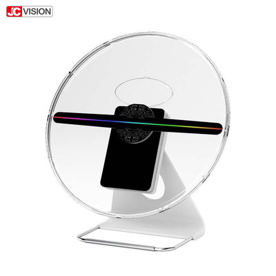 30W هولوگرافیک 3D LED فن نمایشگر کنترل اپلیکیشن 500cd/m2