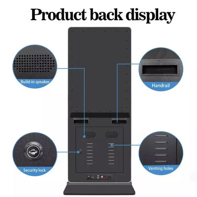 NTSC 43in LCD تعاملی سیگنال دیجیتال FCC کف ایستاده