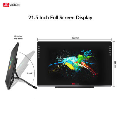 تخته‌نوشتاری LCD قلمی لمینت‌شده با سرعت 250 PPS، 8192 سطح فشار، ضد انعکاس نور، 21.5 اینچ