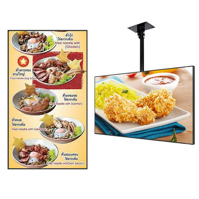 JCVISION تابلوی منوی HD صفحه نمایش تبلیغاتی دیوار 55 اینچ LED Network Restaurant Digita Display