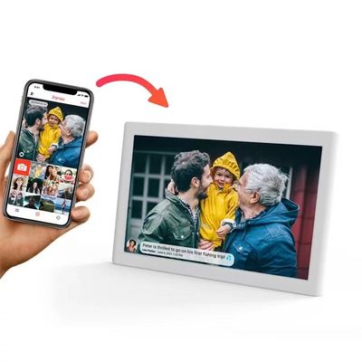 JCVISION JC-FRAME DIGITAL PHOTO FRAME 10.1 اینچ وای فای اندروید عکس های ویدئو قاب عکس دیجیتال