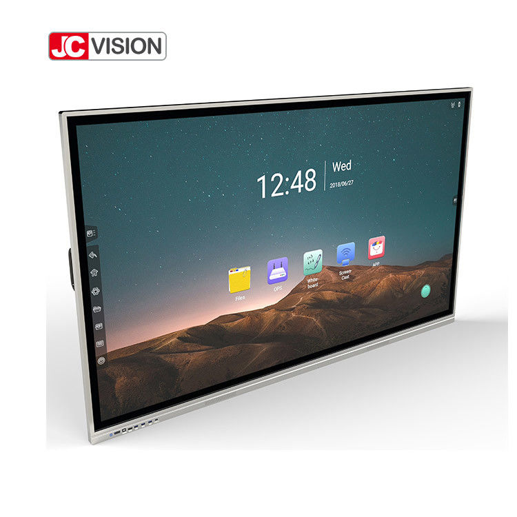 صفحه نمایش تعاملی هوشمند 75 اینچی 4K، 20 نقطه، تخته سفید تعاملی هوشمند OLED برای آموزش