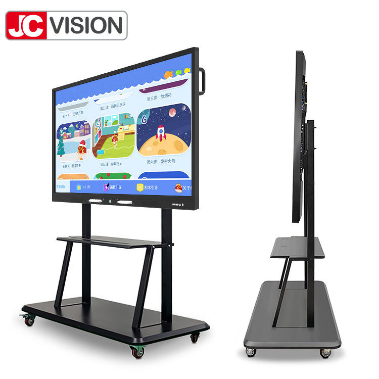 تخته سفید تعاملی لمسی 4K IR JCVISION برای اشتراک گذاری صفحه نمایش و پروژکتور در کلاس