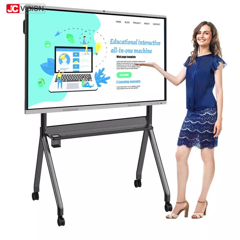JCVISION 4K OPS 65 - 86 اینچ صفحه نمایش ال سی دی هوشمند تعاملی وایت برد پشتیبانی از لمس